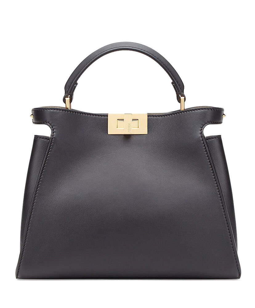 Fendi Peekaboo Iconic Essentially Leather Bag 8BN302 Black